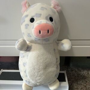 12” Squishmallows Rosie the pig HugMees fuzzy belly
